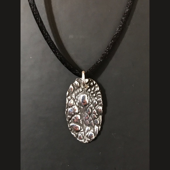 [Original] FINE SILVER 999 Necklace Pendant Vtg - Picture 2 of 8